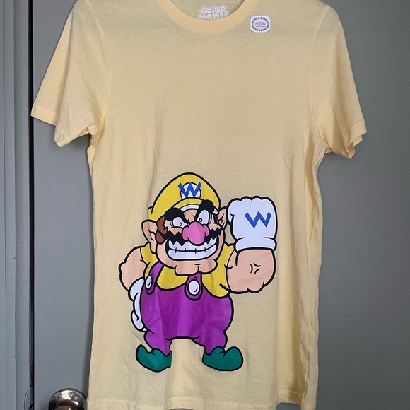 Nintendo Other - Super Mario Wario Adult Crew Neck T-Shirt Size S